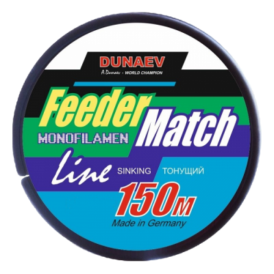 Леска Dunaev Feeder-Match Sinking Black 0.20мм 150м