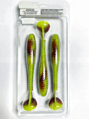 Приманка силиконовая Keitech Swing Impact FAT 6.8" #EA15 Grape Chart Red FLK Приманка силиконовая Keitech Swing Impact FAT 6.8" #EA15 Grape Chart Red FLK