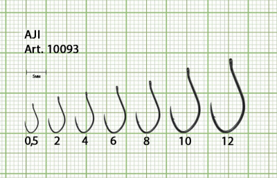 Крючок AJI-RING №2 с ушком, покрытие BN (10 шт) Крючок AJI-RING №2 с ушком, покрытие BN (10 шт)