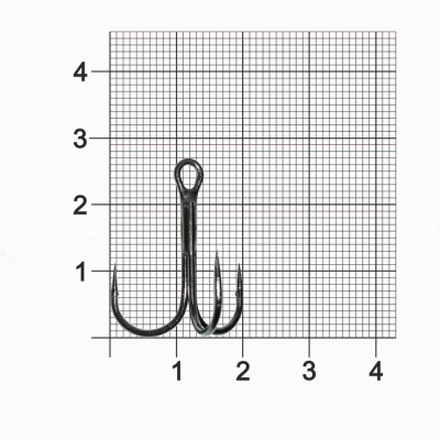 Крючок Тройник Dunaev  401 # 2 (упак. 7 шт)