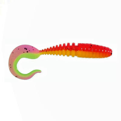 Приманка ZUB-TWIST 100мм(4")-4шт, (цвет 023) розовый верх - желтый низ Приманка ZUB-TWIST 100мм(4")-4шт, (цвет 023) розовый верх - желтый низ
