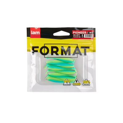 Силиконовая приманка FORMAT PIONEER 50mm (8шт.) цвет F12 Силиконовая приманка FORMAT PIONEER 50mm (8шт.) цвет F12