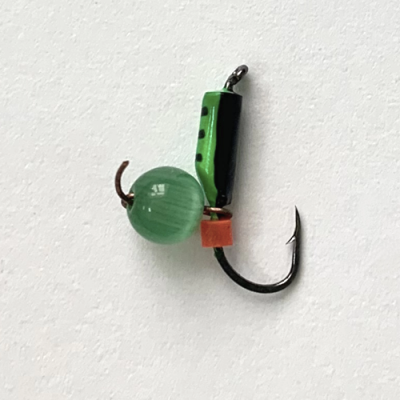 Столбик Кошачий глаз 2,0 мм подвесной ЗЕЛЕНО-ЧЕРНЫЙ