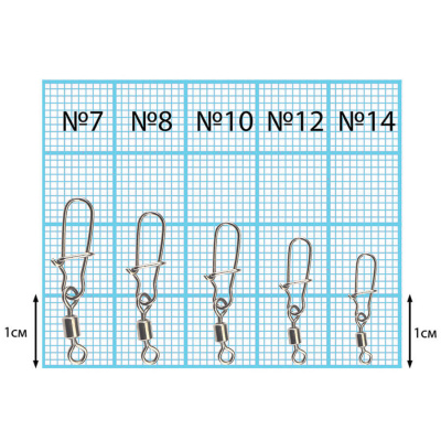 Вертлюжок цилиндр с застежкой "Двойная" Dunaev #12 Вертлюжок цилиндр с застежкой "Двойная" Dunaev #12