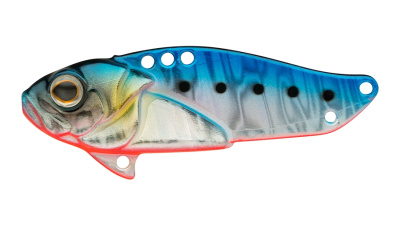 Блесна-Цикада Strike Pro Cyber Vibe 65, 65 мм, 26 гр, цвет: Blue Back Silver OB Fluo, (JG-005E#A234-