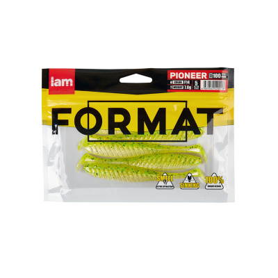Силиконовая приманка FORMAT PIONEER 100mm (5шт.) цвет F14 Силиконовая приманка FORMAT PIONEER 100mm (5шт.) цвет F14