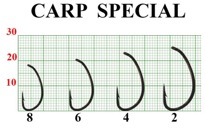 Крючок CARP SPECIAL №2 с ушком, покрытие BN (6 шт) Крючок CARP SPECIAL №2 с ушком, покрытие BN (6 шт)