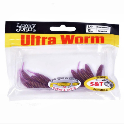 Слаги съедобные искусственные LJ Pro Series ULTRAWORM 1,4in (03.50)/S13 12шт. Слаги съедобные искусственные LJ Pro Series ULTRAWORM 1,4in (03.50)/S13 12шт.