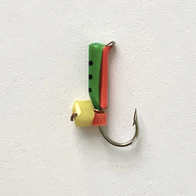 Столбик Сырный кубик 2,0 мм подвесной ЗЕЛЕНО-КРАСНЫЙ