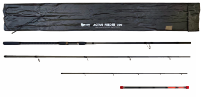 Удилище фидерное "ACTIVE FEEDER", тест до 150 г, 3,90 м, 3+3, (1,5oz - стекл., диам. 2,2)