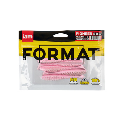 Силиконовая приманка FORMAT PIONEER 88mm (6шт.) цвет F11 Силиконовая приманка FORMAT PIONEER 88mm (6шт.) цвет F11