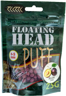 Плавающая насадка PUFF воздушное тесто 4-5 мм.СЛИВА синий Плавающая насадка PUFF воздушное тесто 4-5 мм.СЛИВА синий