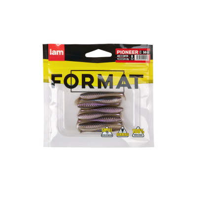 Силиконовая приманка FORMAT PIONEER 50mm (8шт.) цвет F24