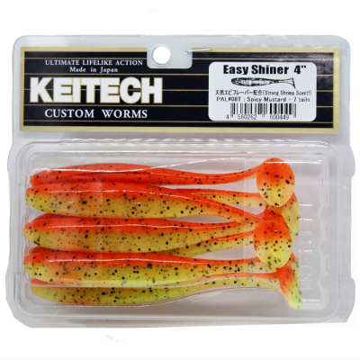 Приманка силиконовая Keitech Easy Shiner 4" PAL #08 Spicy Mustard Приманка силиконовая Keitech Easy Shiner 4" PAL #08 Spicy Mustard
