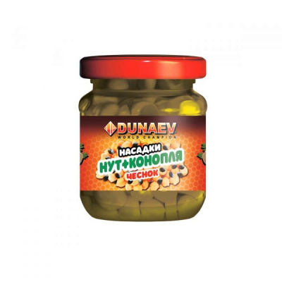Насадка стеклобанка "Дунаев Нут+Конопля" 100мл Чеснок