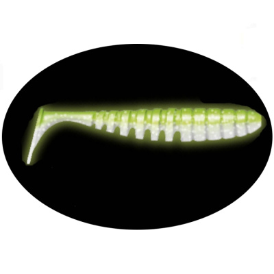 Приманка ZUB-SHAD 120мм(4,7")-5шт, (цвет 403) зеленый светящийся