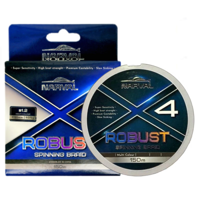 Шнур Narval Fishing Robust X4 PE 150m (multicolour) #1.0/0.165mm 7.50kg/16lb