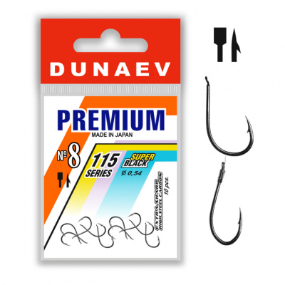 Крючок Dunaev Premium 115 #14 (упак. 10 шт)