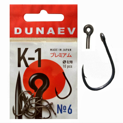 Крючок Dunaev Premium K-1 #6 (упак.10шт) Крючок Dunaev Premium K-1 #6 (упак.10шт)
