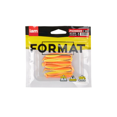 Силиконовая приманка FORMAT PIONEER 50mm (8шт.) цвет F10 Силиконовая приманка FORMAT PIONEER 50mm (8шт.) цвет F10