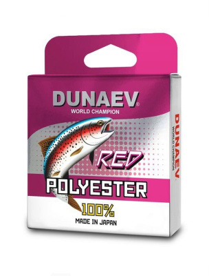 Леска Dunaev Polyester RED 0.148мм 100м