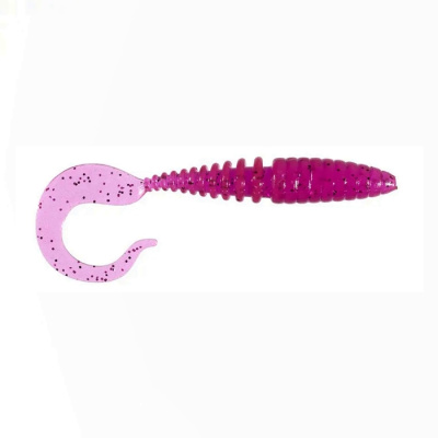 Приманка ZUB-TWIST  50мм(2")-10шт, (цвет 130) маджента с блестками Приманка ZUB-TWIST  50мм(2")-10шт, (цвет 130) маджента с блестками
