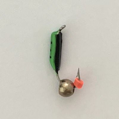 Столбик с латунным шариком 2,0 мм ЗЕЛЕНО-ЧЕРНЫЙ