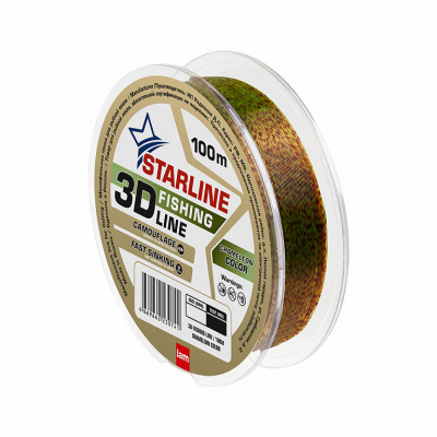 Монофильная леска STARLINE 3D Line Pixel 100m (chameleon) d0.28 Монофильная леска STARLINE 3D Line Pixel 100m (chameleon) d0.28