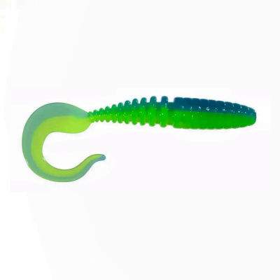 Приманка ZUB-TWIST 100мм(4")-4шт, (цвет 020) синий верх - желтый низ Приманка ZUB-TWIST 100мм(4")-4шт, (цвет 020) синий верх - желтый низ