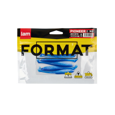 Силиконовая приманка FORMAT PIONEER 74mm (6шт.) цвет F13 Силиконовая приманка FORMAT PIONEER 74mm (6шт.) цвет F13