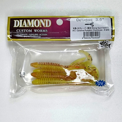 Силиконовая приманка DIAMOND Octopus 3" #12 Силиконовая приманка DIAMOND Octopus 3" #12