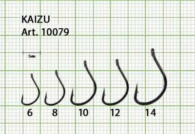 Крючок FS KAIZU №14 с ушком, покрытие BN (10 шт) Крючок FS KAIZU №14 с ушком, покрытие BN (10 шт)