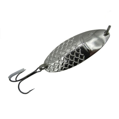 Блесна Колебалка Питер Черноспинка 12гр Белый