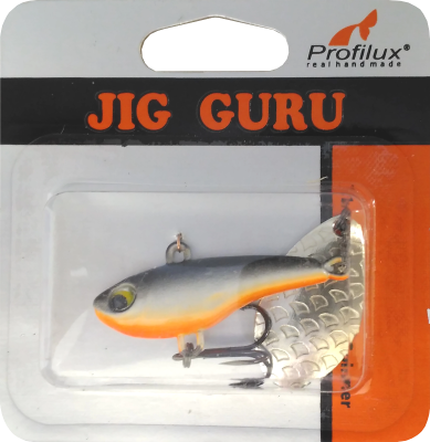 Джиг-блесна Тэйл-Спиннер (21 гр)  цв.302 ("Серебро"-черноспинка) Джиг-блесна Тэйл-Спиннер (21 гр)  цв.302 ("Серебро"-черноспинка)