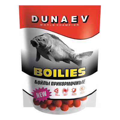 Бойлы DUNAEV Прикормочные Вареные 1кг, 20мм Тигровый орех
