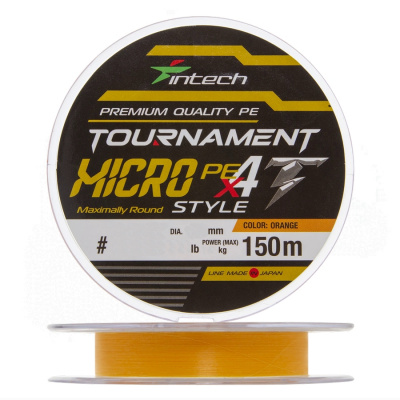Шнур плетеный Intech Tournament Micro Style PE X4 150m (0.3/0.06mm (5lb / 2.27kg)) Шнур плетеный Intech Tournament Micro Style PE X4 150m (0.3/0.06mm (5lb / 2.27kg))
