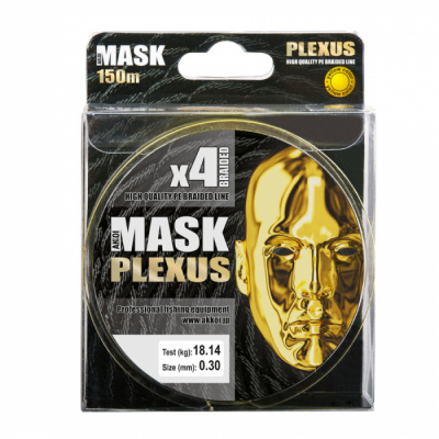 Леска плетёная AKKOI MASK PLEXUS 150m (yellow) d0,44mm Леска плетёная AKKOI MASK PLEXUS 150m (yellow) d0,44mm