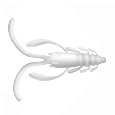 Приманка ZUB-NIMFA 35мм(1,4")-12шт, (цвет 801) белый