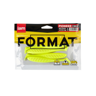 Силиконовая приманка FORMAT PIONEER 100mm (5шт.) цвет F20 Силиконовая приманка FORMAT PIONEER 100mm (5шт.) цвет F20