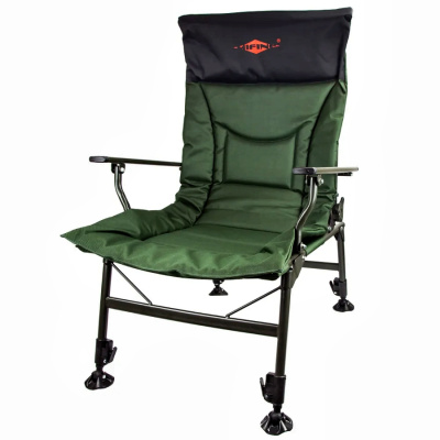 кресло /MIFINE/ карповое,с подлокотниками,регулируемой спинкой,телескопические ножки 49*66*94 см 550