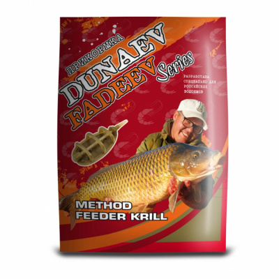 Прикормка "DUNAEV-FADEEV" 1кг Method Feeder Krill