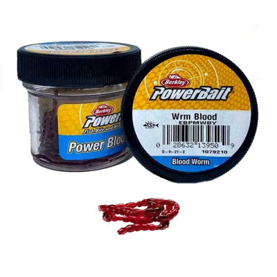 Приманка мягкая мотыль Berkley Powerbait Blood Worm Micro Blood Red Приманка мягкая мотыль Berkley Powerbait Blood Worm Micro Blood Red