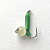 Столбик Кошачий глаз 1,5 мм подвесной ЗЕЛЕНЫЙ