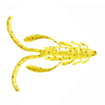 Приманка ZUB-NIMFA 45мм(1,8")-8шт, (цвет 310) желтый с блестками