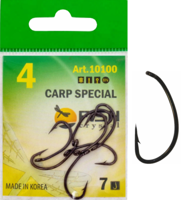 Крючок CARP SPECIAL №4 с ушком, покрытие BN (7 шт) Крючок CARP SPECIAL №4 с ушком, покрытие BN (7 шт)