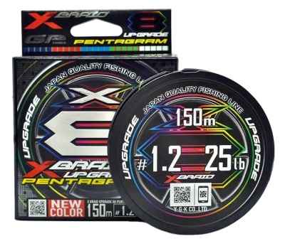 Шнур YGK X-Braid Upgrade X8 Pentagram 150m #1.2-25lb Шнур YGK X-Braid Upgrade X8 Pentagram 150m #1.2-25lb
