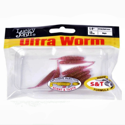 Слаги съедобные искусственные LJ Pro Series ULTRAWORM 1,4in (03.50)/S14 12шт. Слаги съедобные искусственные LJ Pro Series ULTRAWORM 1,4in (03.50)/S14 12шт.