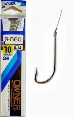 Крючок с поводком Owner S-560 #10-0.14 Крючок с поводком Owner S-560 #10-0.14