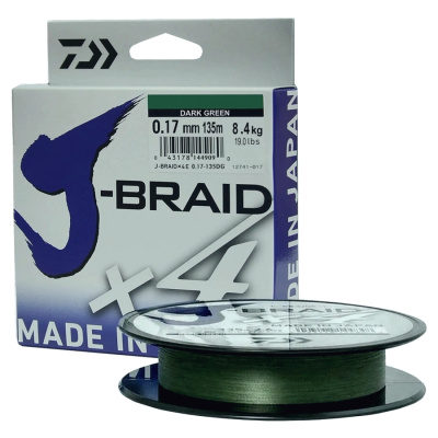 Шнур Daiwa J-Braid X4 0.17 mm Шнур Daiwa J-Braid X4 0.17 mm