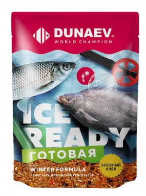 Прикормка "DUNAEV iCE-READY" 0.5кг Мотыль